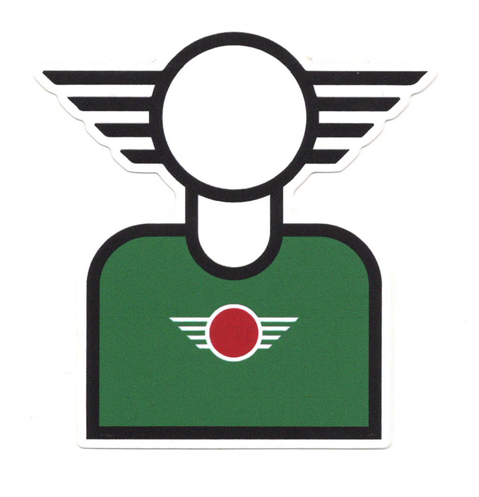 STICKER — MINIhead British Racing Green | MOTOMINIX™