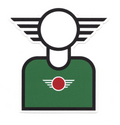 STICKER — MINIhead British Racing Green | MOTOMINIX™
