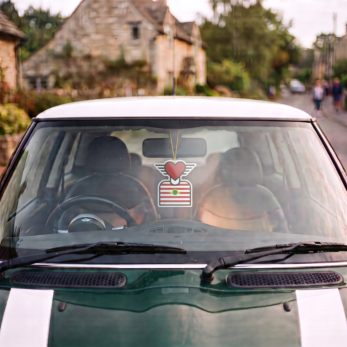 CAR AIR FRESHENER — Hearthead Red Stripe | MOTOMINIX™