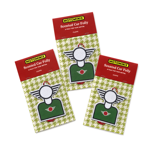 AIR FRESHENER 3-PACK — MINIhead British Racing Green | MOTOMINIX™