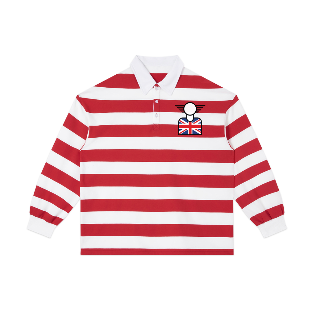 MINI HEAD Stripe Polo — Red & White | MOTOMINIX™