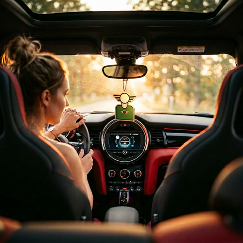 CAR AIR FRESHENER — MINIhead British Racing Green | MOTOMINIX™