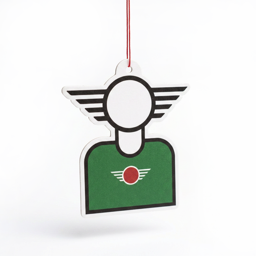 CAR AIR FRESHENER — MINIhead British Racing Green | MOTOMINIX™