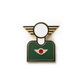 ENAMEL PIN — MINIhead British Racing Green | MOTOMINIX™