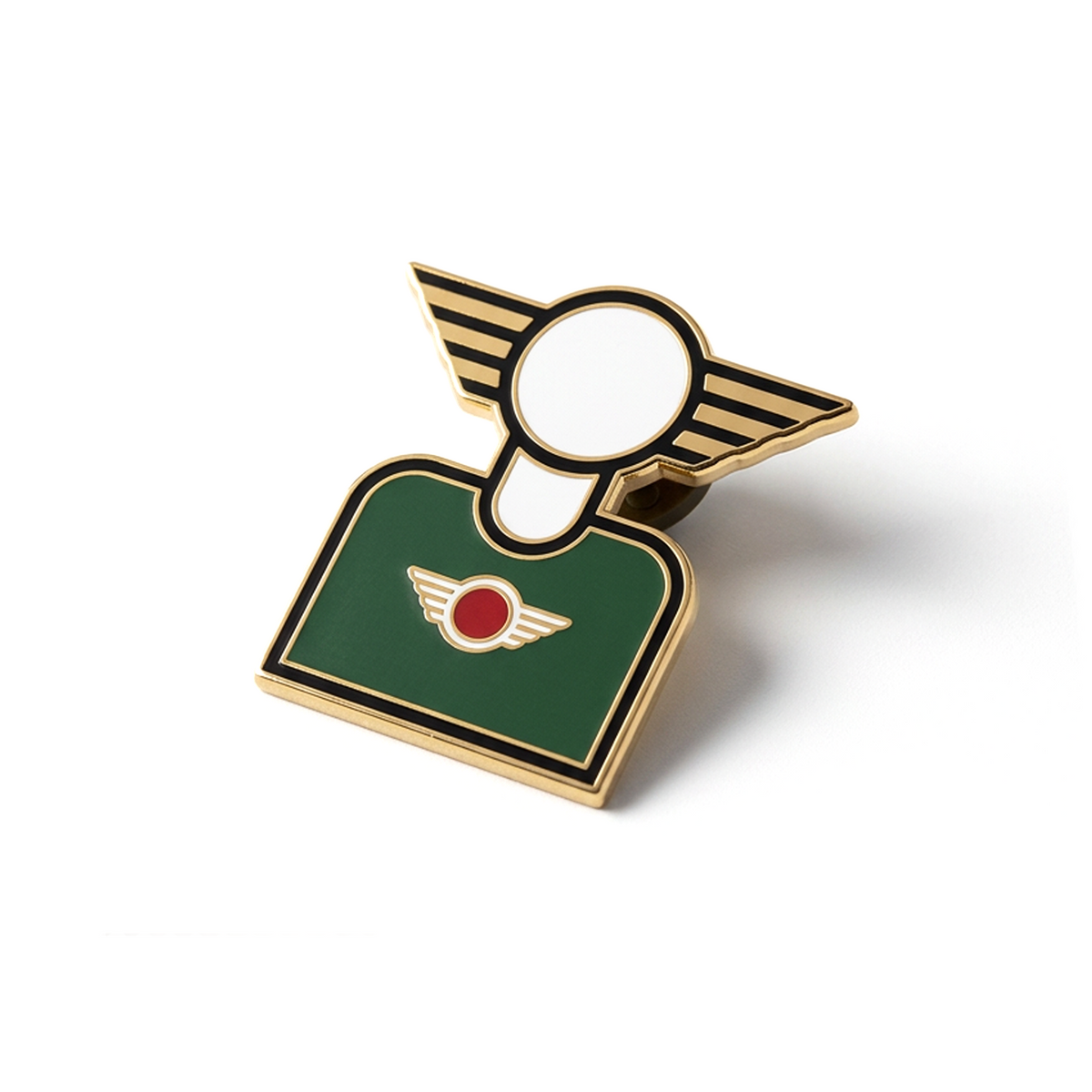 ENAMEL PIN — MINIhead British Racing Green | MOTOMINIX™