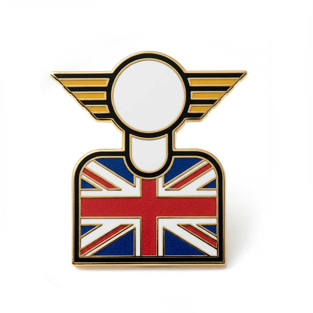 ENAMEL PIN — MINIhead Union Jack | MOTOMINIX™