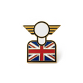 ENAMEL PIN — MINIhead Union Jack | MOTOMINIX™